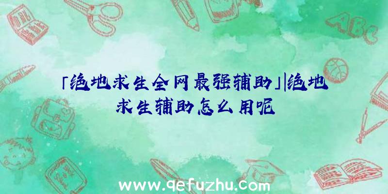 「绝地求生全网最强辅助」|绝地求生辅助怎么用呢